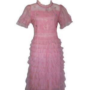 Tulle Midi Pink Dress